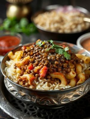  Koshari – En Fantastisk Fusion av Kryddig Linser och Rostade Makaroner!